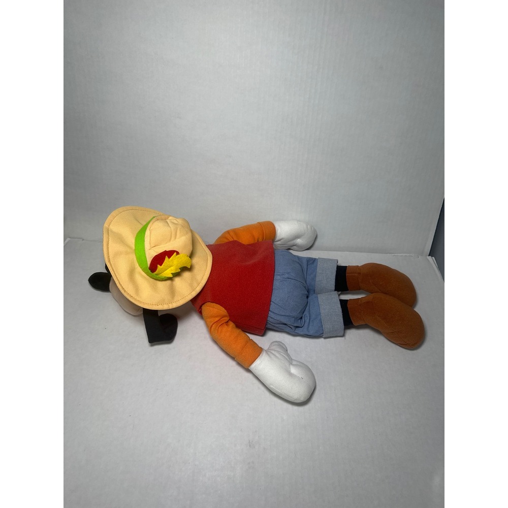 Disney Parks Goofy Plush Stuffed Animal Toy Orange Shirt Red Vest 20 Inch - Picture 2 of 2
